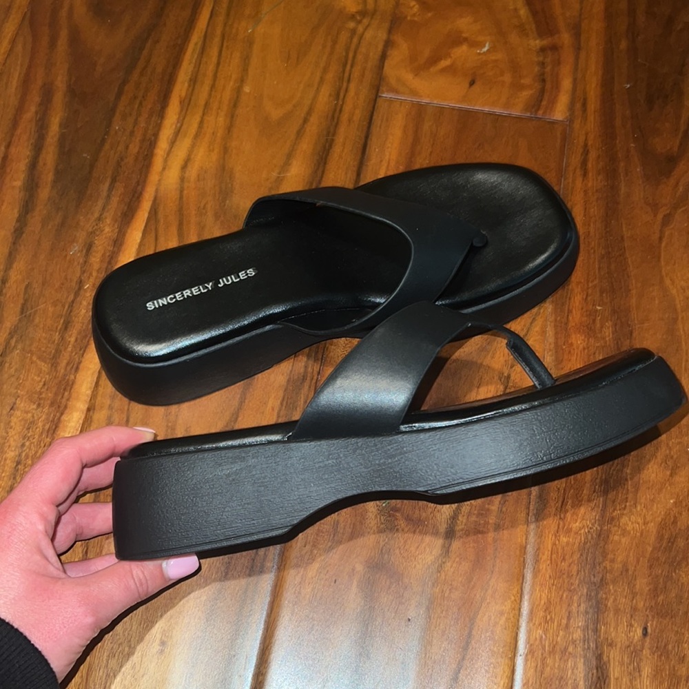 Platform flip flops 8